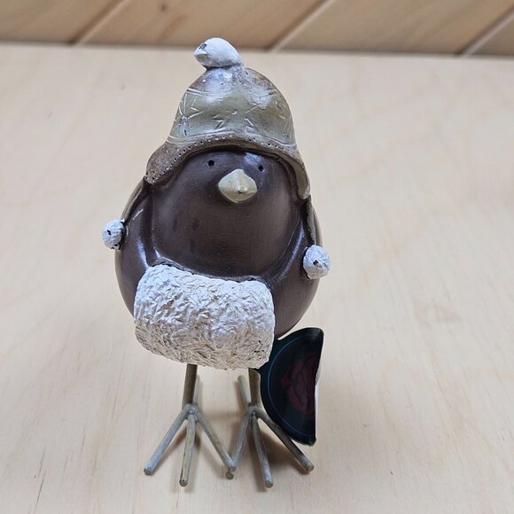 3 Sullivans Decorative Winter Bird Figurines With Hats & Scarves by Valerie - Picture 9 of 14